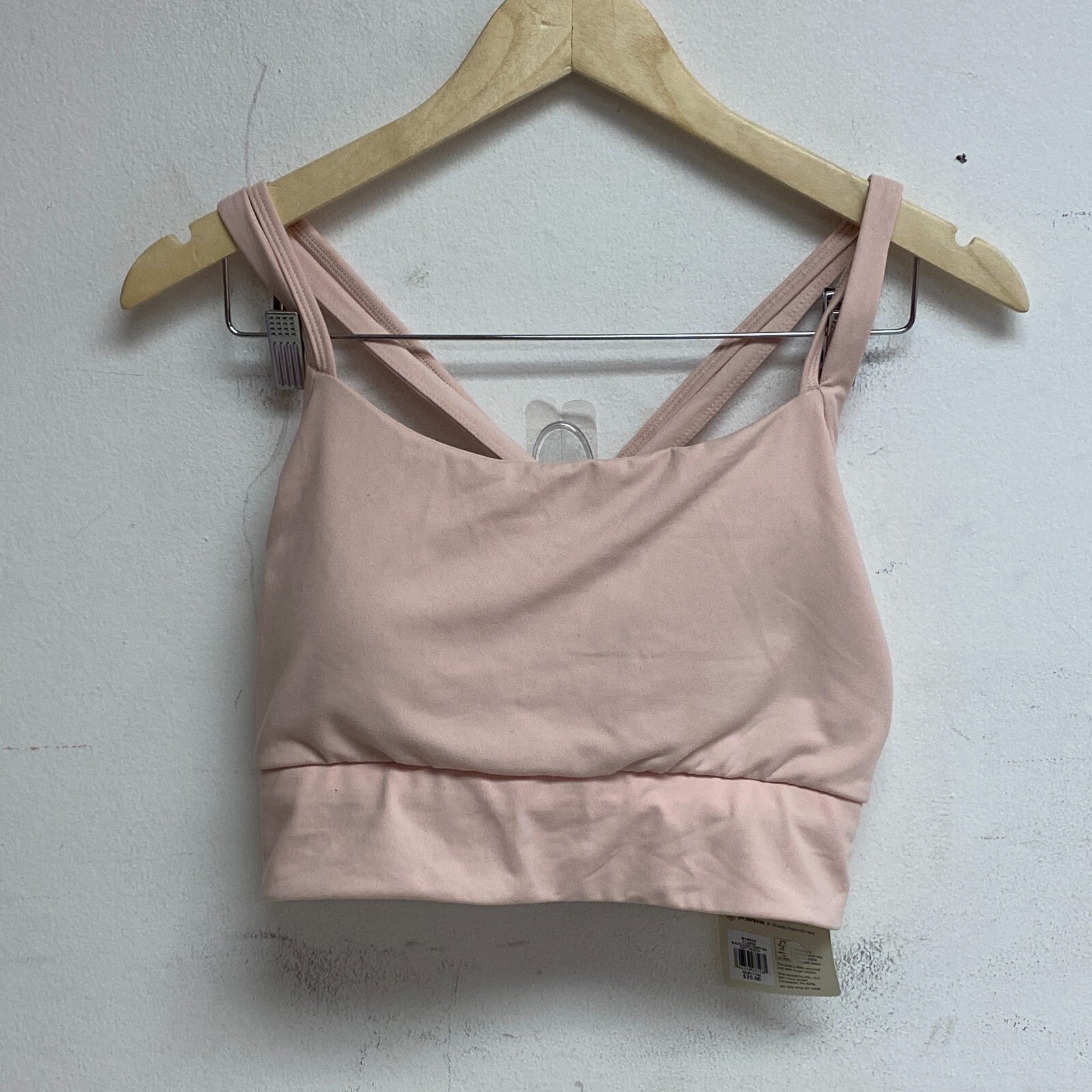 Alpine Design Cute Field Knit Strappy Crossback Bra PT Soft Peach ADW13108P New