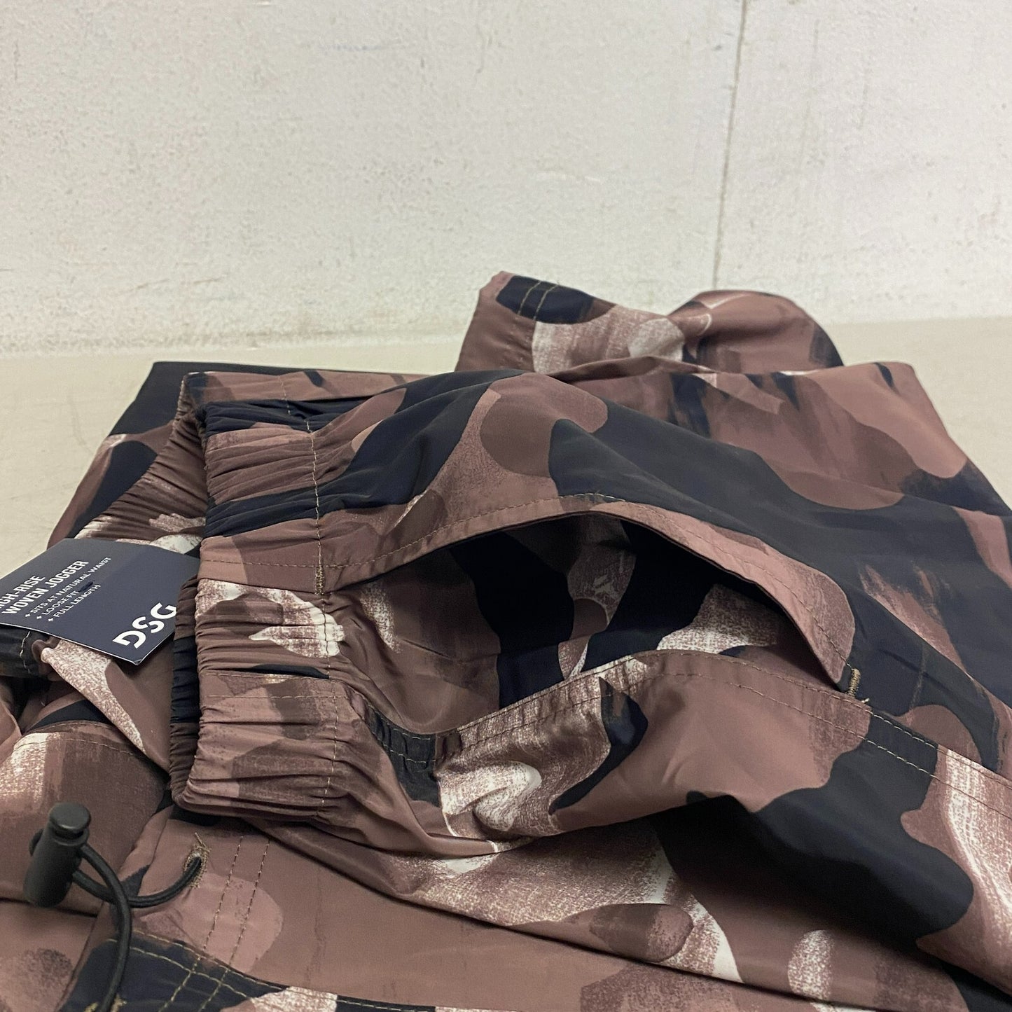 DSG Womens Parachute Pant Cyber Camo Brown Loose Fit Full length BOSSW23111PRT