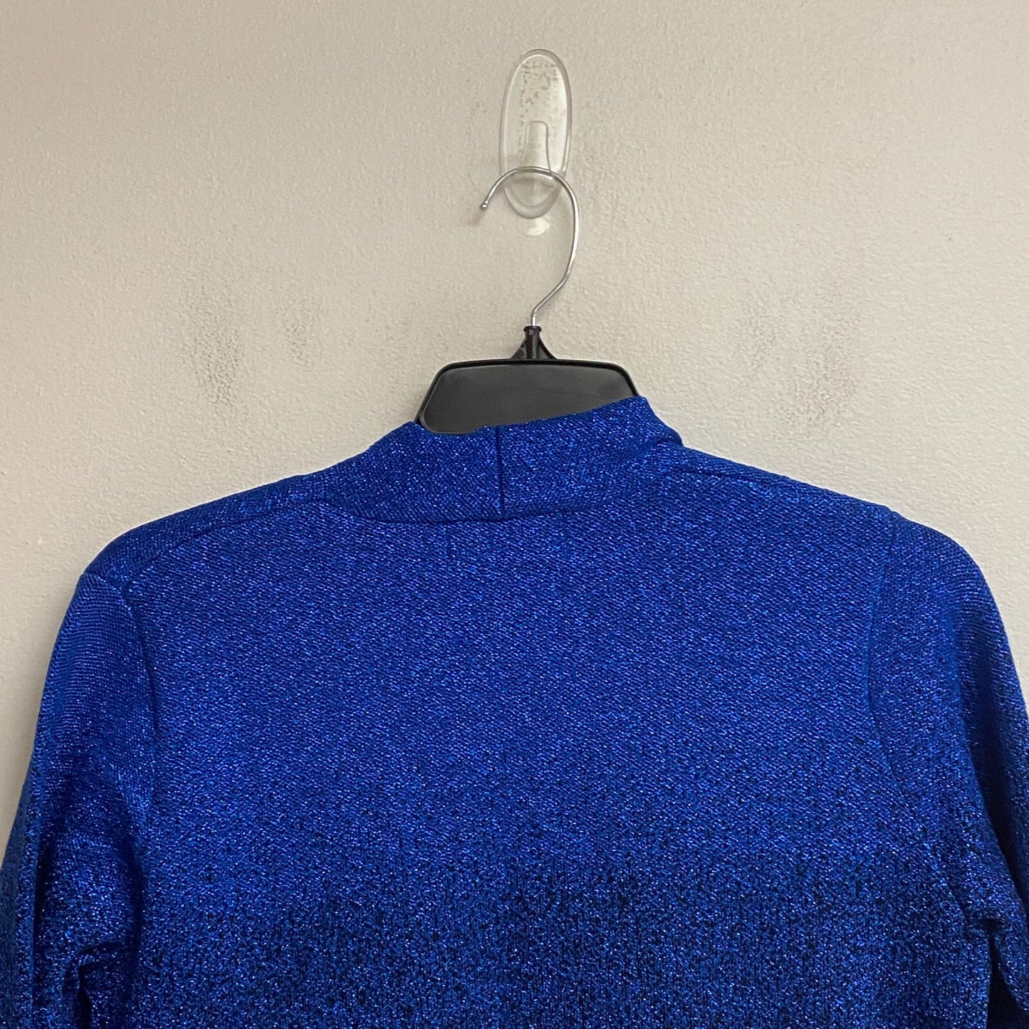 Alfred Dunner Women's 3/4 Sleeve Layered Look Cardigan Sweater Size PS Cobalt