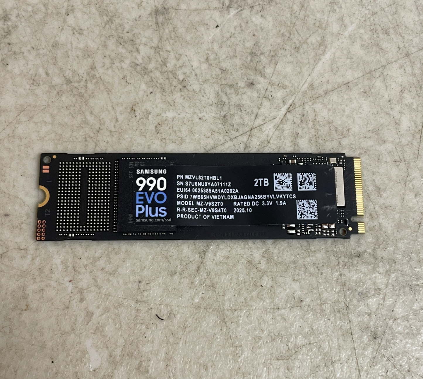 Samsung 990 EVO PLUS SSD M.2 2280 NVMe SSD 7250MB/s Black MZ-V9S2T0 PCIe Gen 4x4