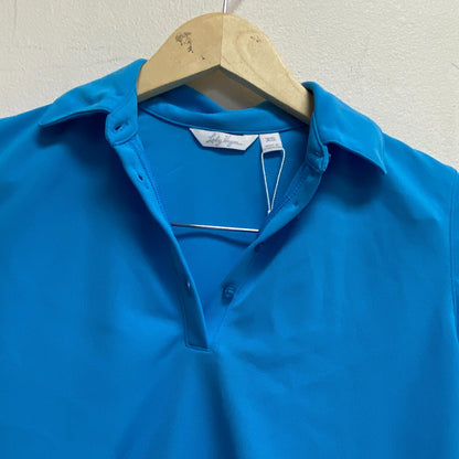 Lady Hagen Women's Polyester Pique Short Sleeve Polo Blue Oasis WGH11401S23 New