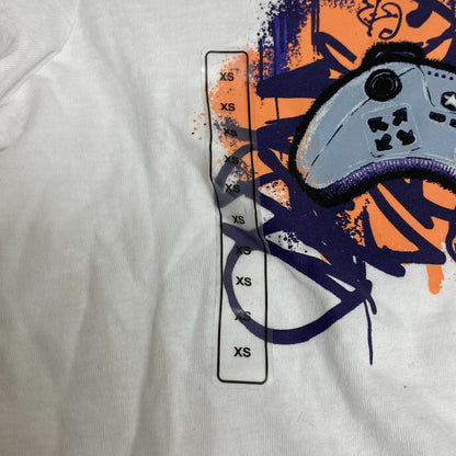 DSG Boys' Solid Cotton Graphic T-Shirt Pure White Gamer DAB21108 Trend Summer