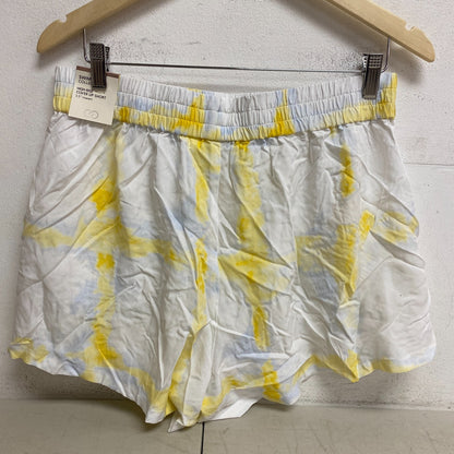 Calia Women's Swim High Rise Cover Up Short Watercolor Plaid Yellow WSA22902PRT