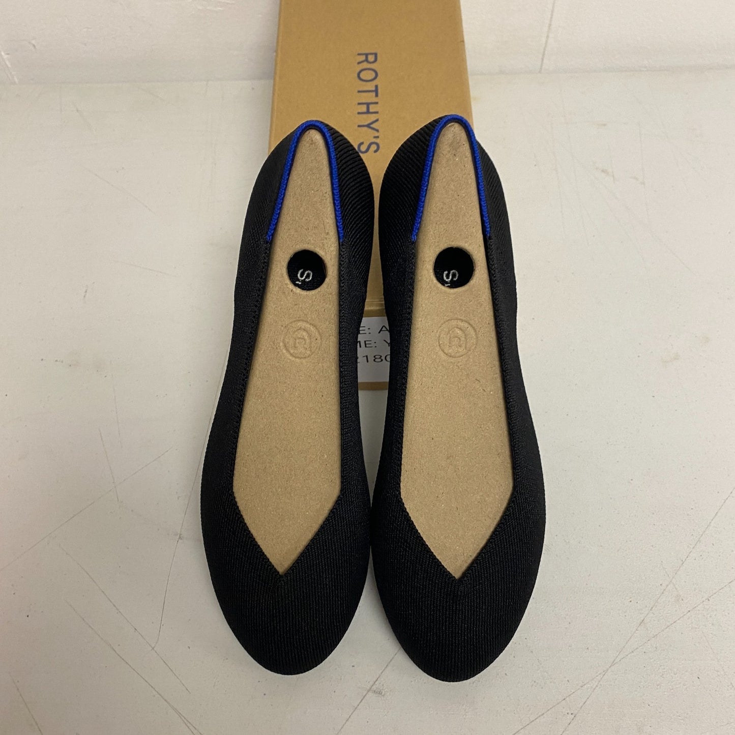 Rothy’s The Flat Round-Toe Ballet Flat Black Solid 001‑112 Size 9