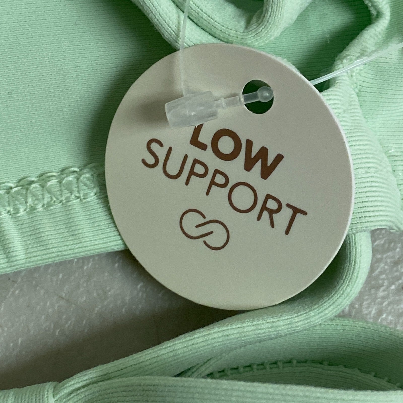 Calia Women's Swim Collection Low Support Triangle Bikini Top Pistachio Green