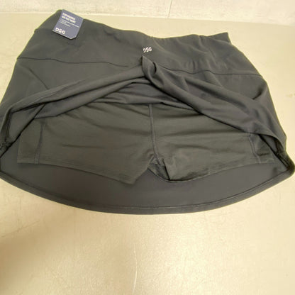 DSG Womens Performance Skort Pure Black Solid Summer Stylish Trendy DAW12325