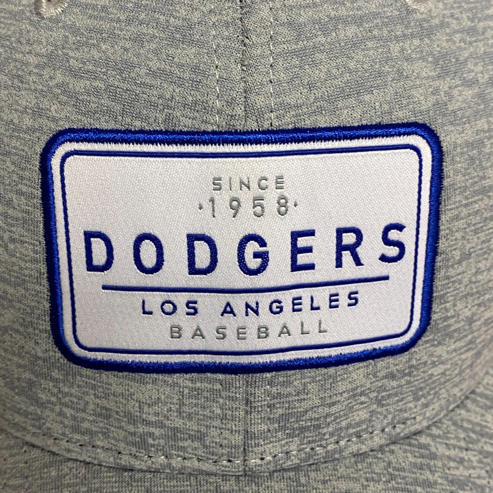 '47 Truckers Adjustable Los Angeles Dodgers Baseball Cap Gray/White Strap Hat OS