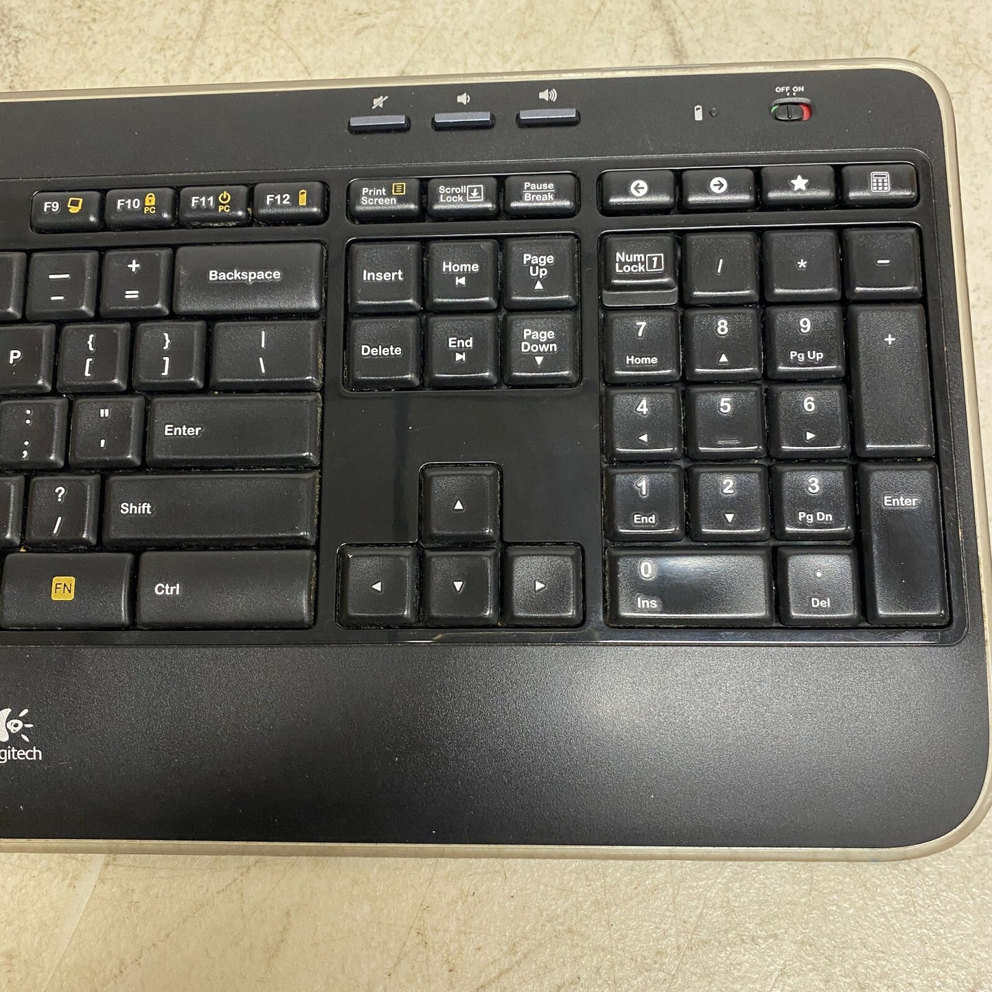 Logitech K520 Wireless Keyboard Black ,Used-Very Good