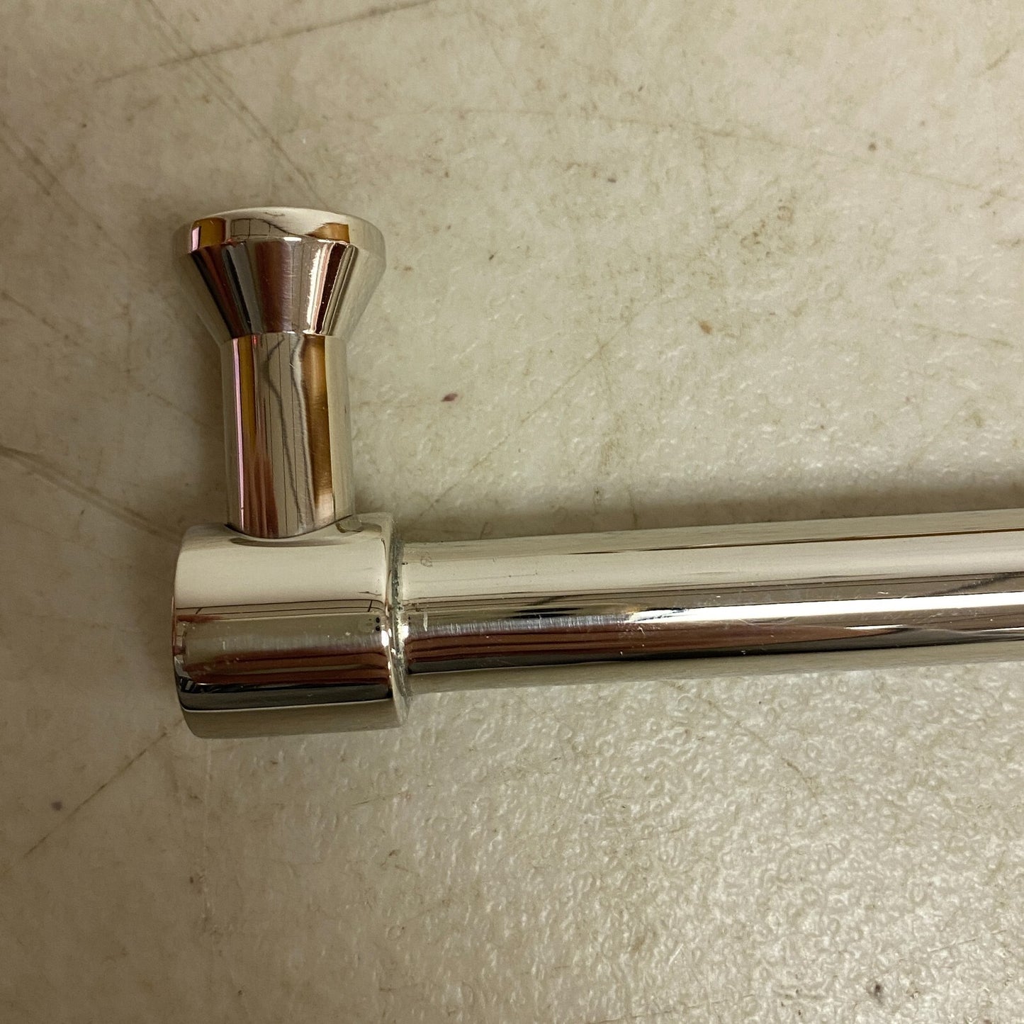 Signature Hardware  6" Strasbourg Solid Brass Cabinet Pull - Polished Nickel