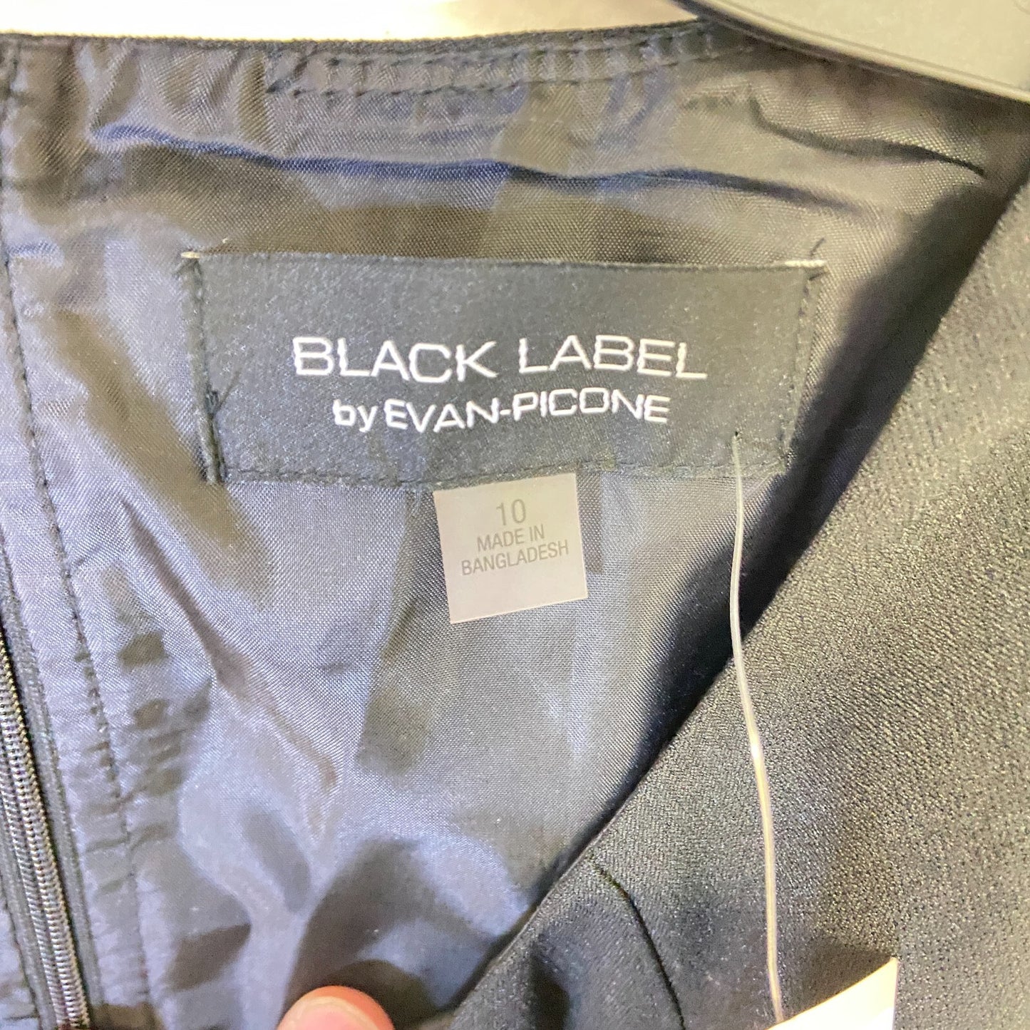 Black Label By Evan-Picone Womens Sleeveless Fit+Flare Dress Size 10 Color Black