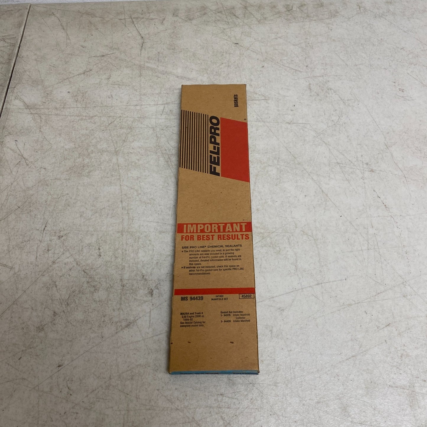 Fel‑Pro MS94439 Intake Manifold Gasket Set 1989-1994 Mazda B2600/MPV Engine