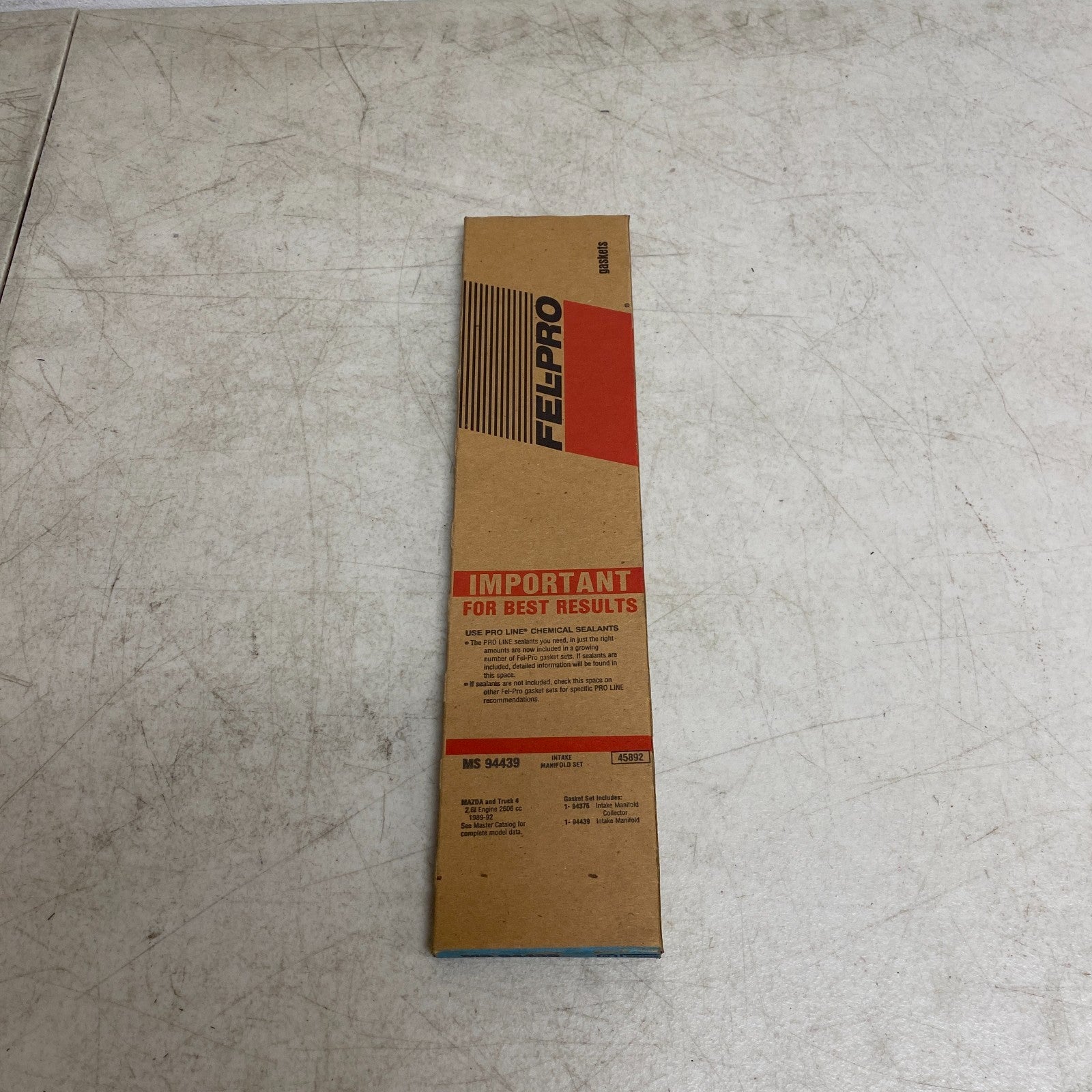 Fel‑Pro MS94439 Intake Manifold Gasket Set 1989-1994 Mazda B2600/MPV Engine