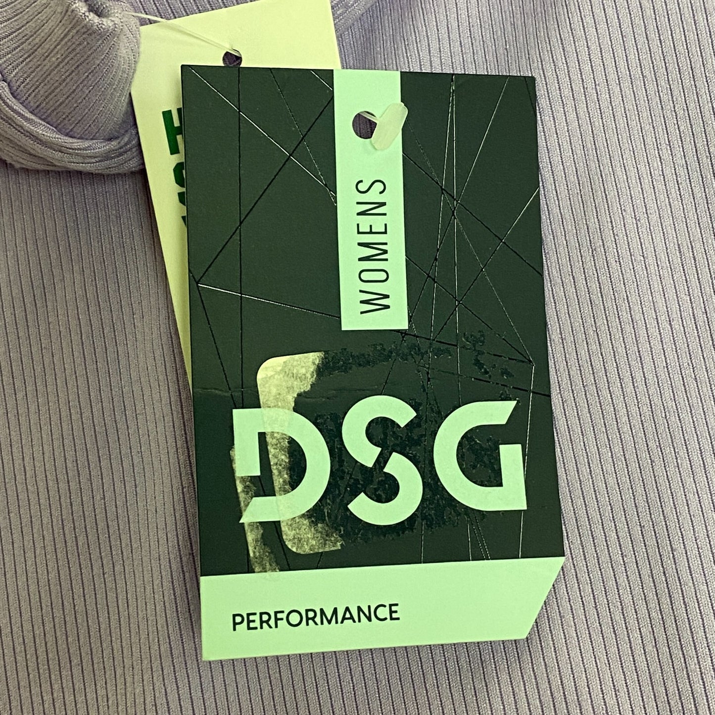 DSG Women's Performance Rib V-Neck Striped Tank Top Digital Lavender DAW22103