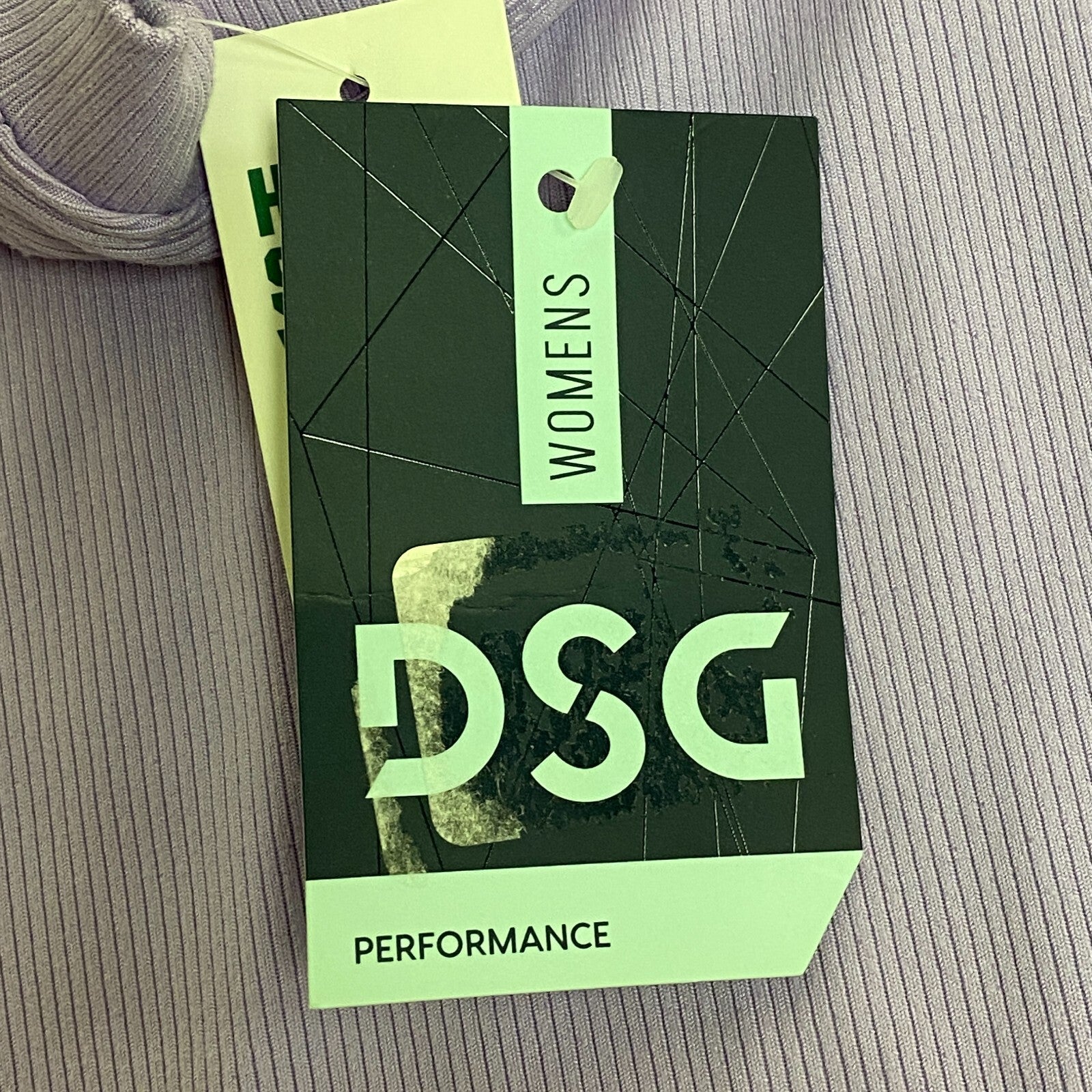 DSG Women's Performance Rib V-Neck Striped Tank Top Digital Lavender DAW22103