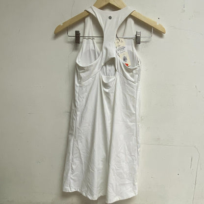 Calia Womens Energize Exercse Dress Pure White Sleeveless Solid WAX15035