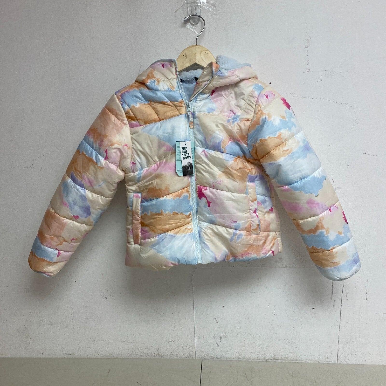 DSG Girls Winter Insulated Puffer Jacket PRT Digital Daydream Camo DOG23501PRTA