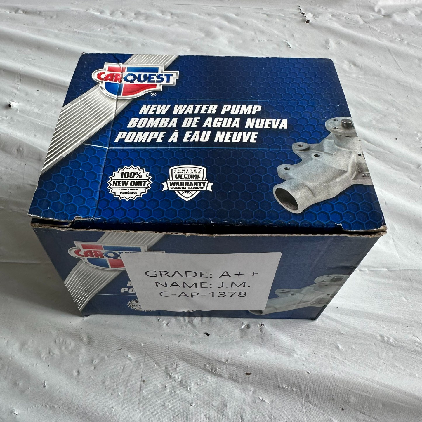 Carquest T1185-RF Rapid Fit Water Pump 3.4L GM V6 Equinox Lumina Torrent