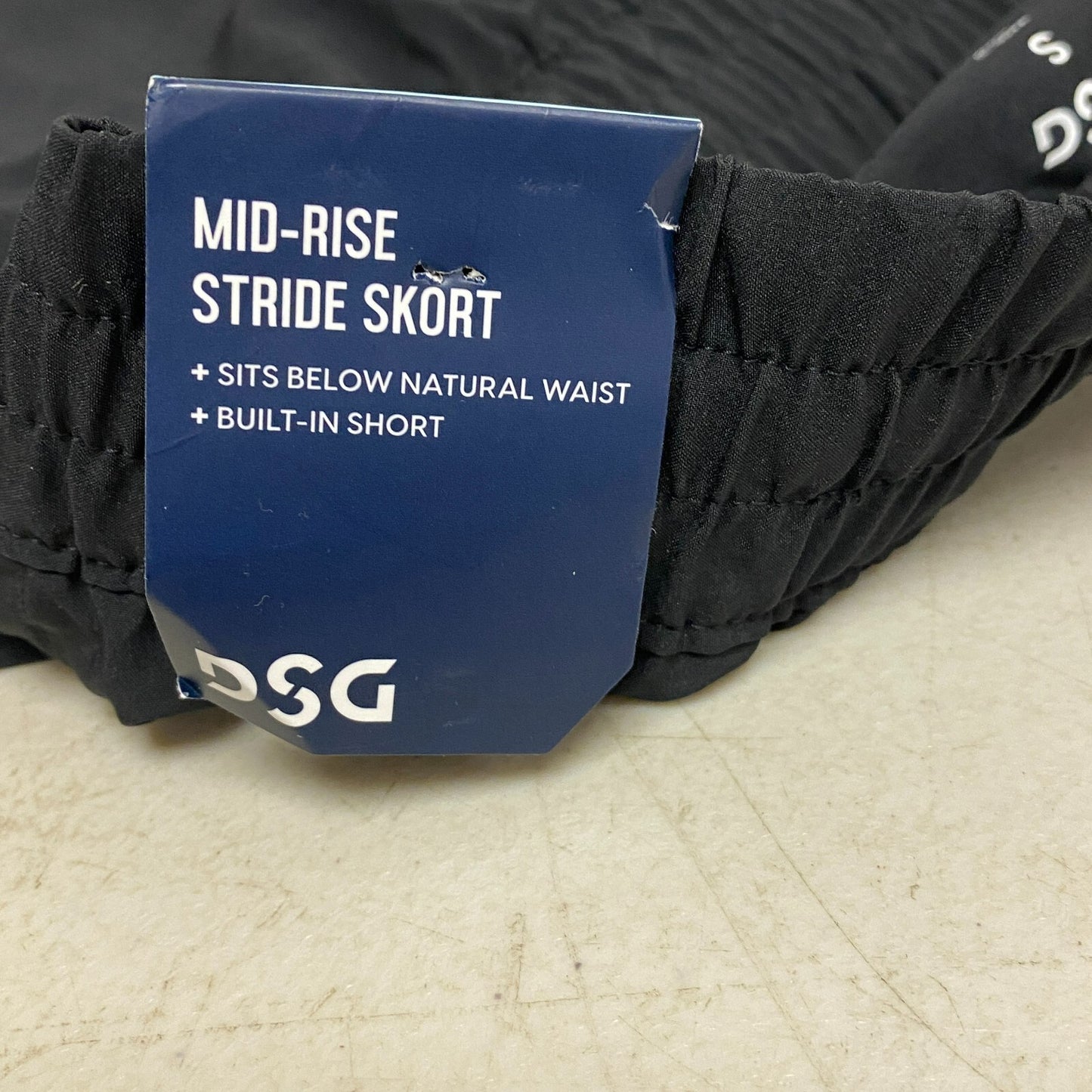 DSG Women's Mid Rise Stride Skort Pure Black DAW13123 Summer Trendy Stylish