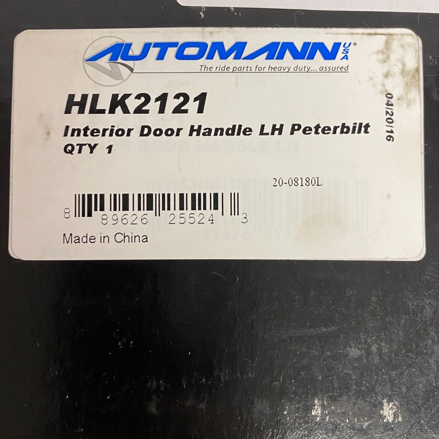 AUTOMANN HLK2121 Interior Door Handle LH for Peterbilt 330–385 Series Trucks