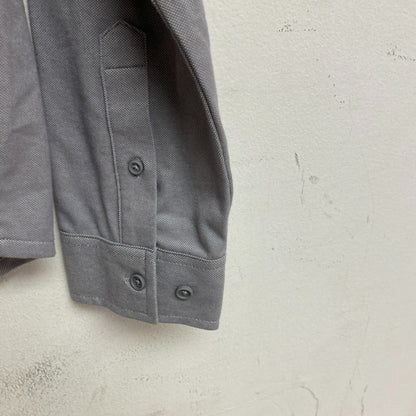 Vrst Mens Long Sleeve Button Down Shirt Tinted Grey Heather  Solid MAX200332