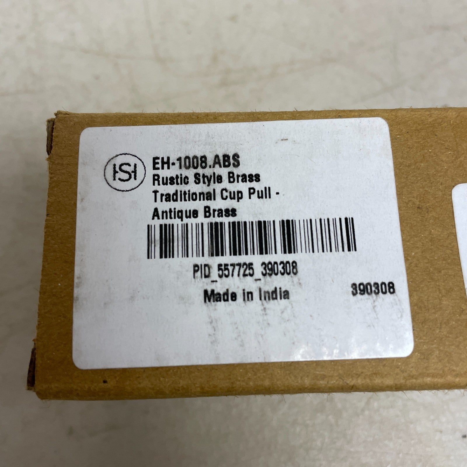 Signature Hardware Rustic Style Brass Traditional Cup Pull Antique Brass