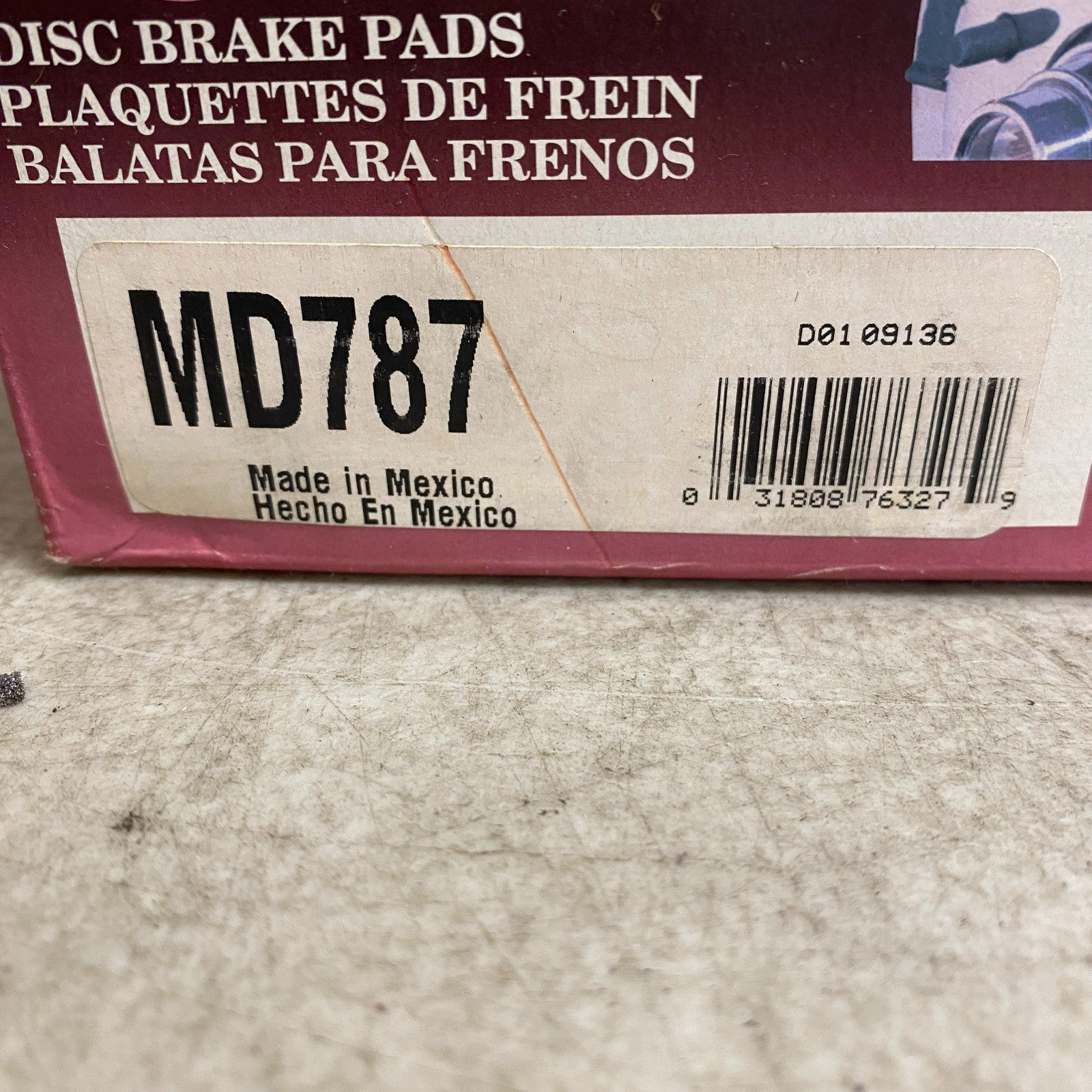 Parts Master MD787 Brake Pads Semi-Metallic Front 1999-2008 Acura TL