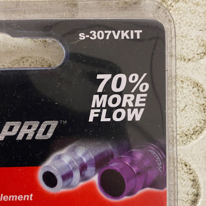 Milton S-307VKIT ColorFit V-Style Hi-Flow Coupler Plug Kit Purple 7 Pc