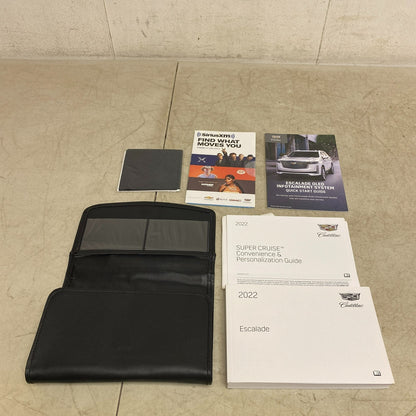Cadillac 2022 Escalade Owners Manual and cloth with Wallet