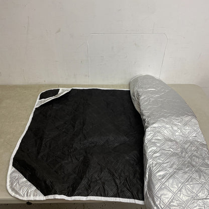 BougeRV RV Windshield Snow Cover Class C Ford E450 1997-2025 Sunshade Silver