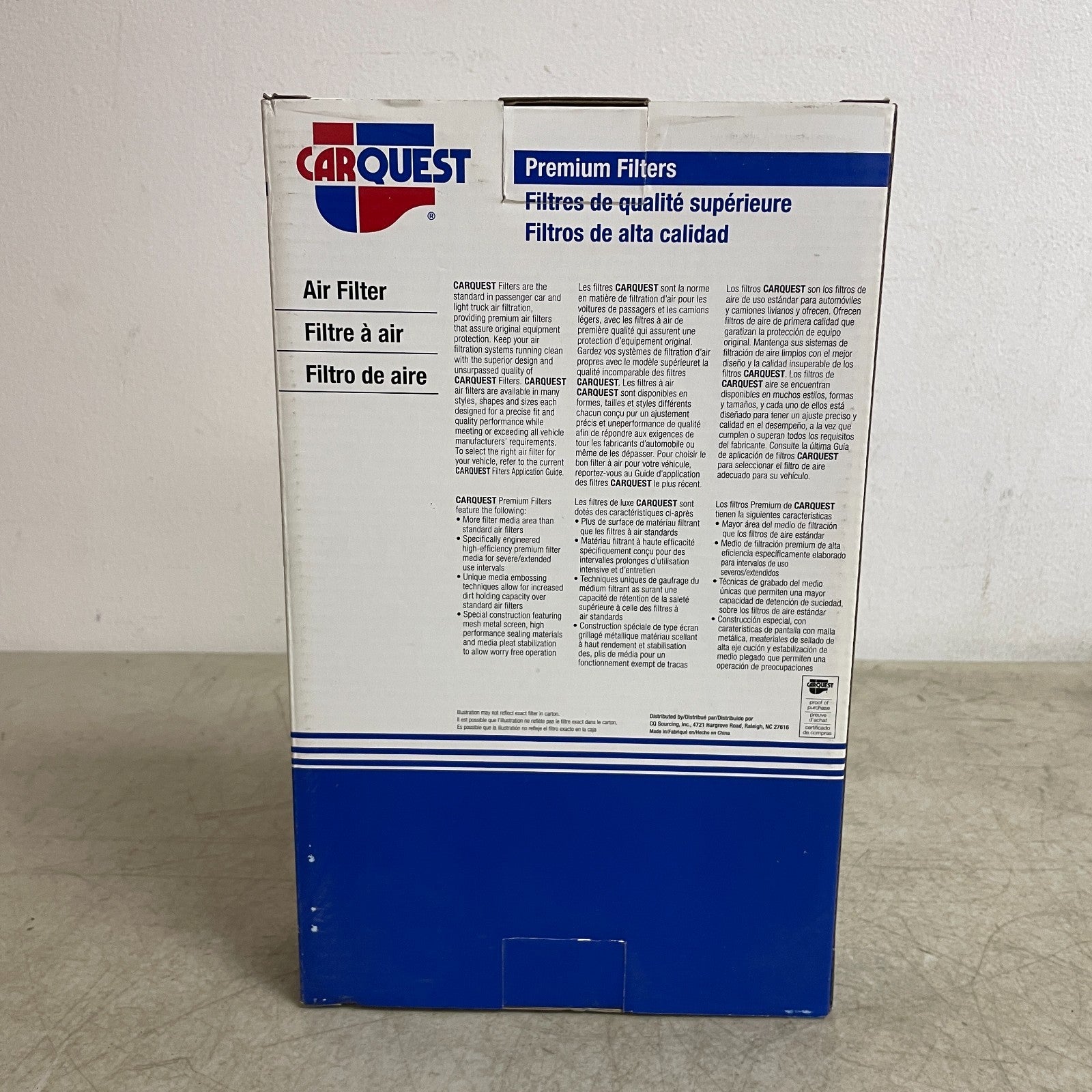 Carquest 88301 Premium Engine Air Filter 13″×9″×3″ High Quality