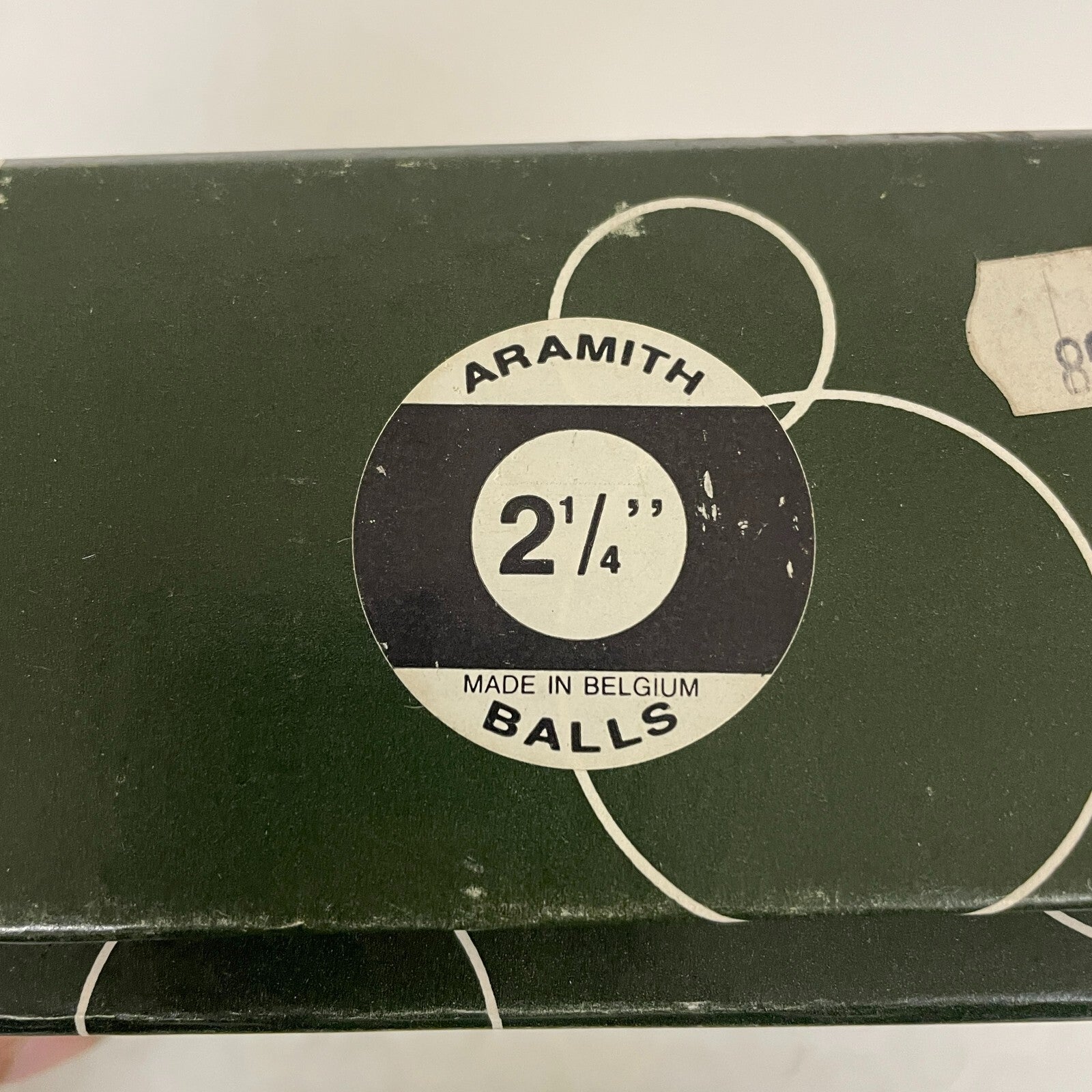 Vintage Billiard Pool Balls 2 1/4" Made in Belgium Replacement Box