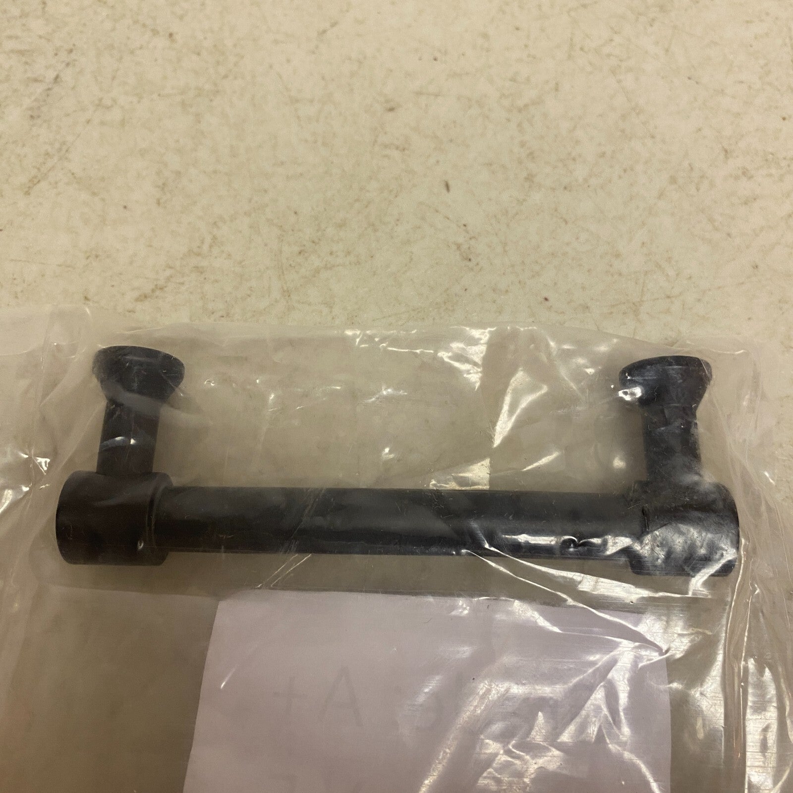 Signature Hardware 3-3/4" Lazzara Cabinet Pull Black Leather - Matte Black