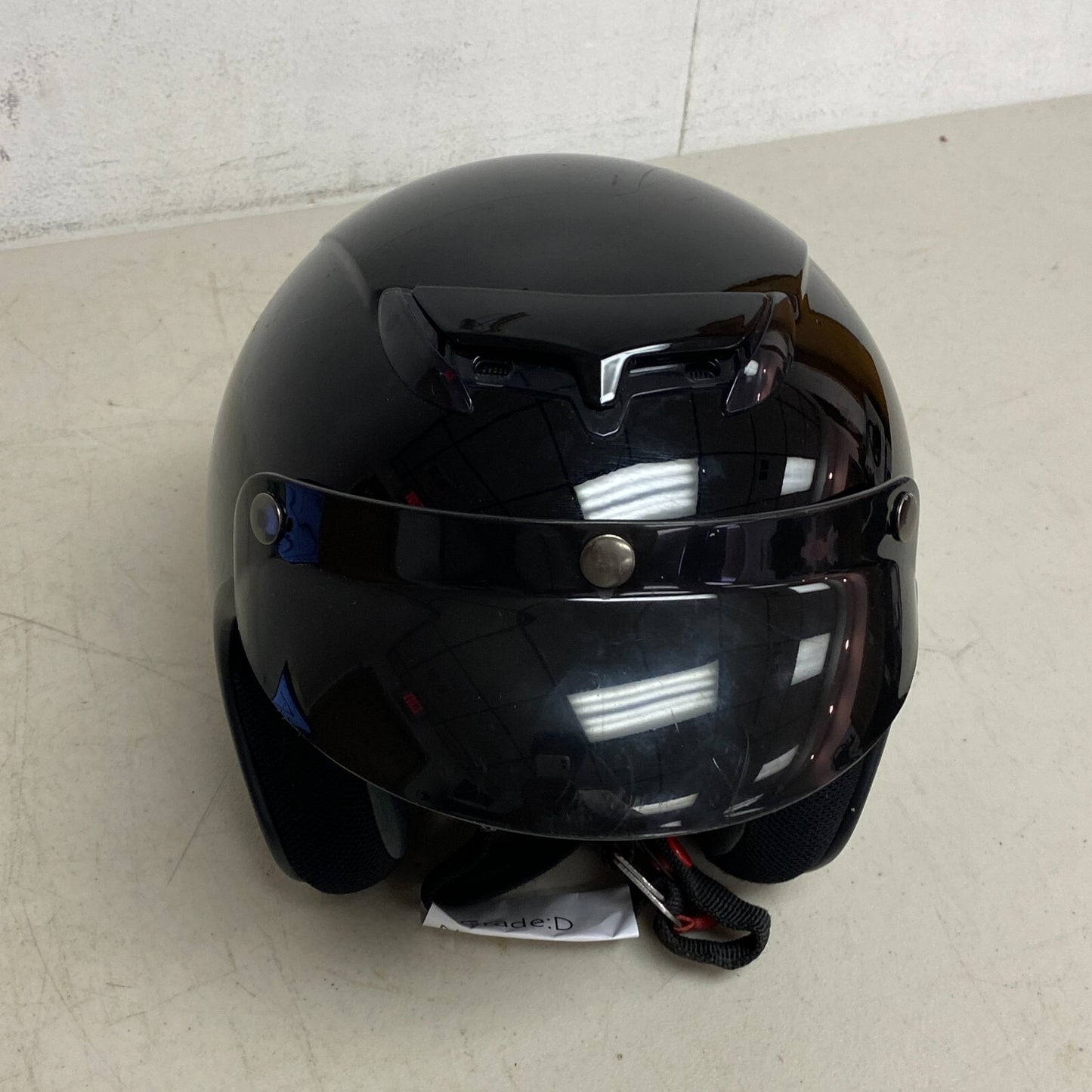 Fulmer 359 Motorcycle Helmet No Face Coverage Size Large Color Mono Black