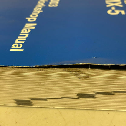 Mazda MX-5 Miata MX-5 2003 Workshop Manual 9999-95-042B-03 , #575-1CP