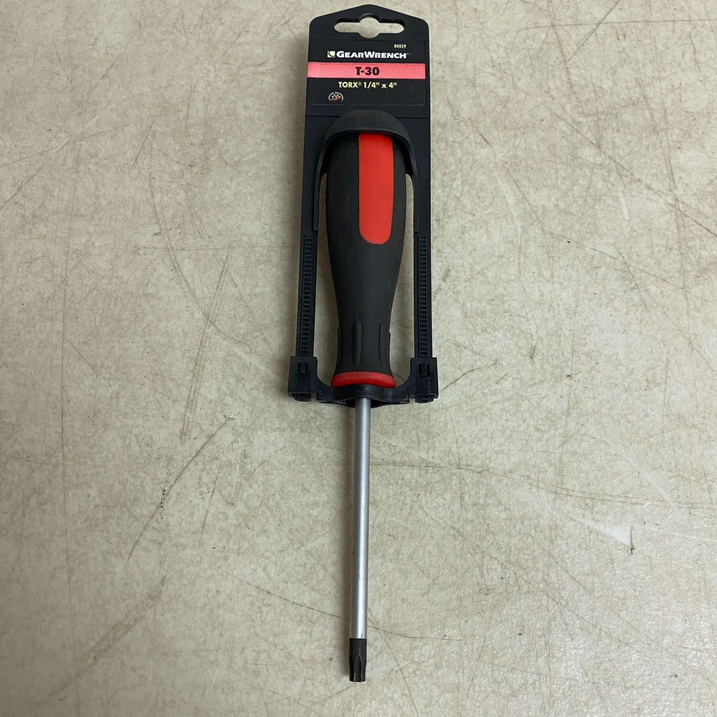 GEARWRENCH T30 4″ Torx Dual Material Screwdriver Chrome Shaft 80029