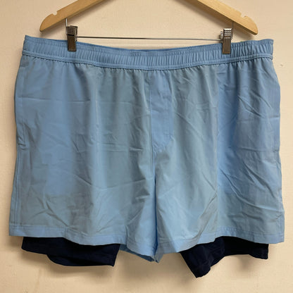 DSG Menâs 2-in-1 Agility Shorts Bright Cerulean / Uni Navy DAM13107