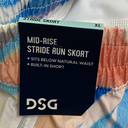 DSG Girls Mid Rise Stride Run Skort Summer Pull On Watercolor  DAG13108PRT