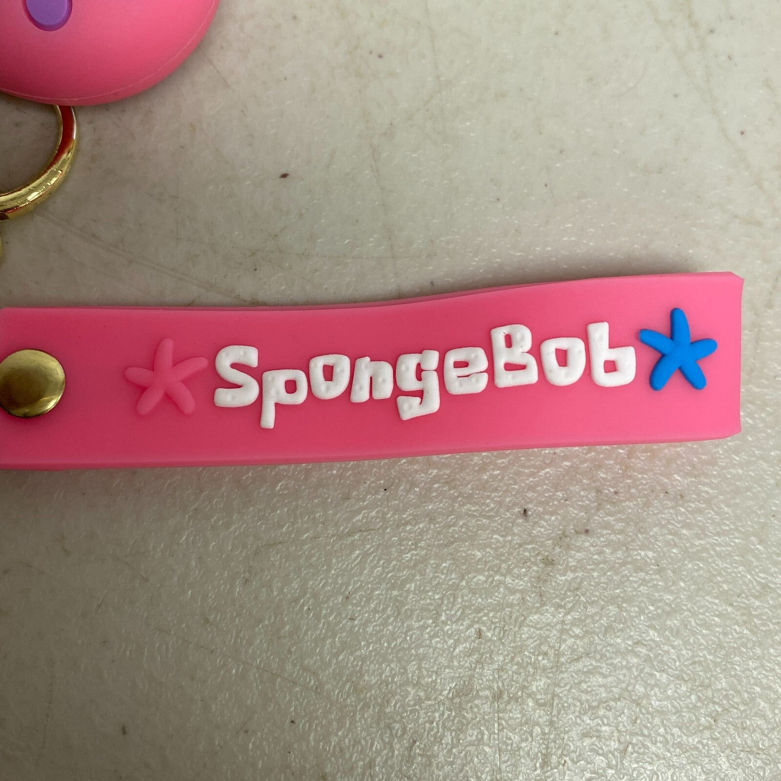 Assorted Silicone Spongebob Squarepants Keychain Gary The Snail Accessory