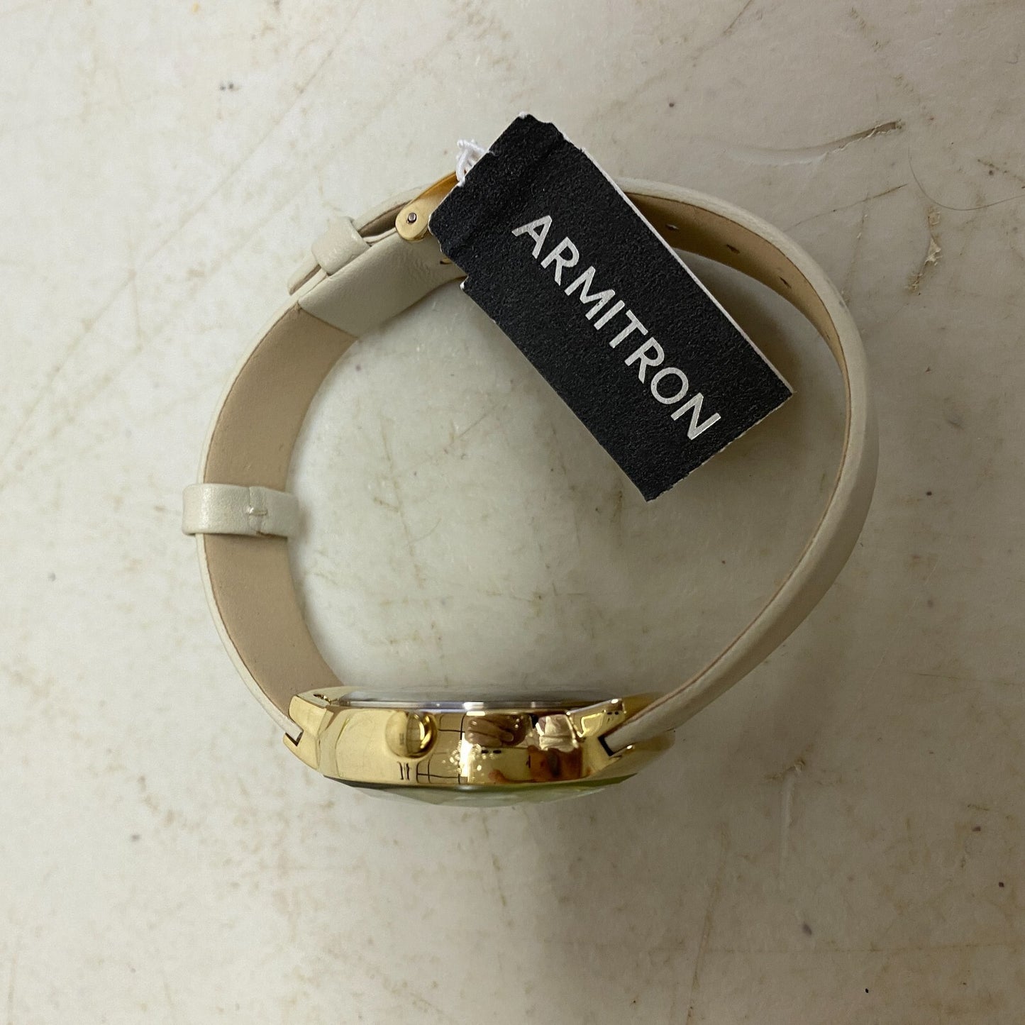 Armitron Women's Genuine Crystal Accented Leather Strap Watch, 75/5760 New!