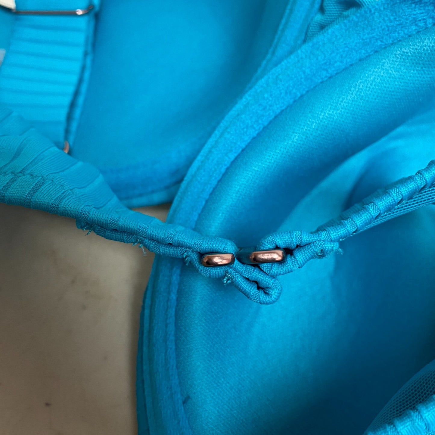 Calia Women's Swim Collection Medium Support Underwire Bikini Top Lake Blue