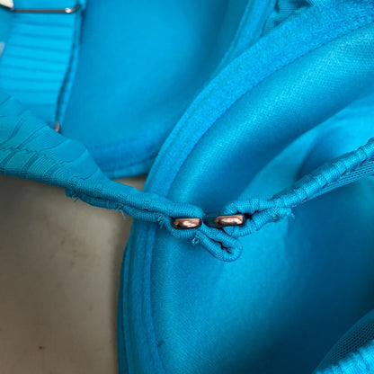 Calia Women's Swim Collection Medium Support Underwire Bikini Top Lake Blue