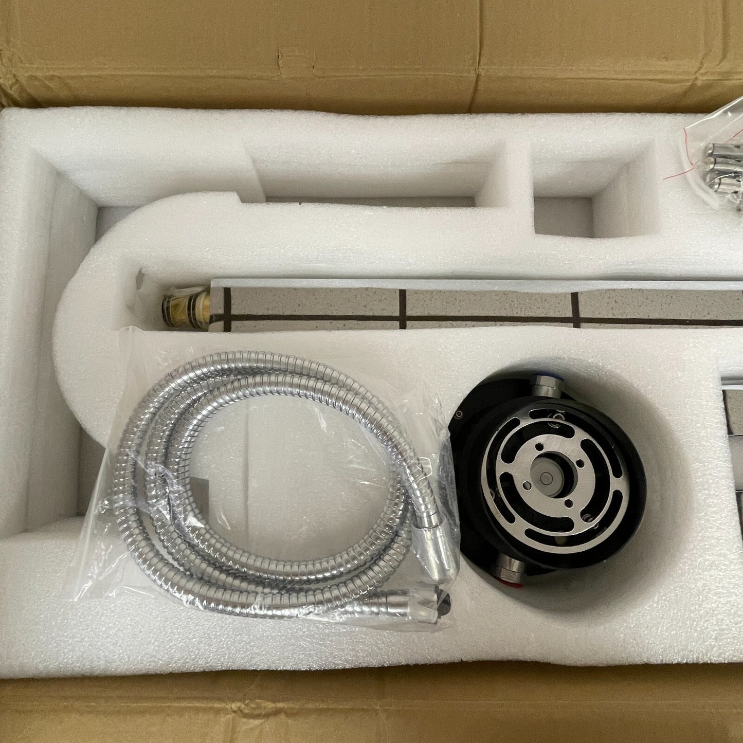 Signature Hardware Floor-Mount Tub Faucet with Hand Shower (Chrome) SH441122CP