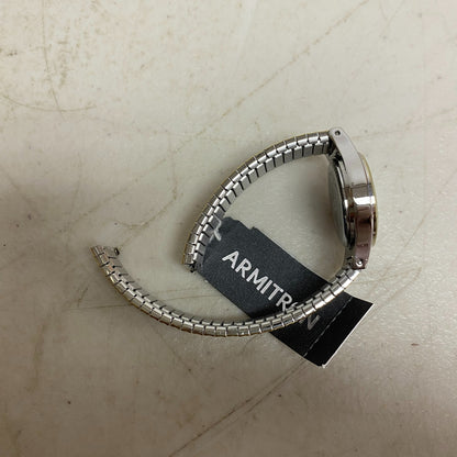 Armitron Watch Japan Quartz Women Dual Tone Gold Plated Stretch Steel 75/5420TTG