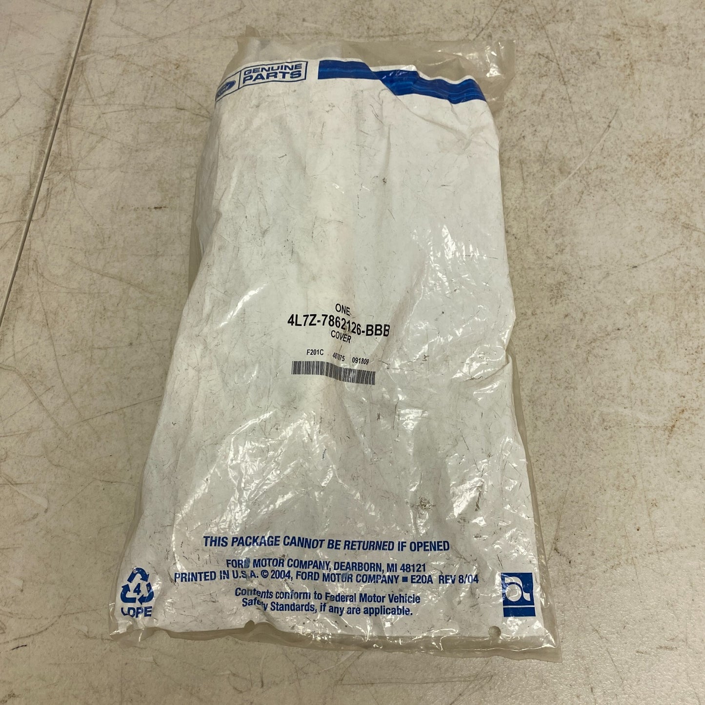 Ford Cover - Seat Protection 4L7Z-7862126-BBB , Brand New