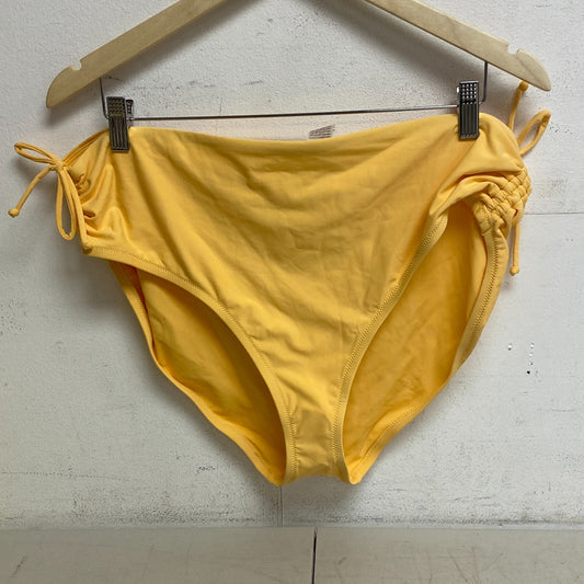 CALIA Women's Ruched Side Bottom Sunrise Orange WSA23402