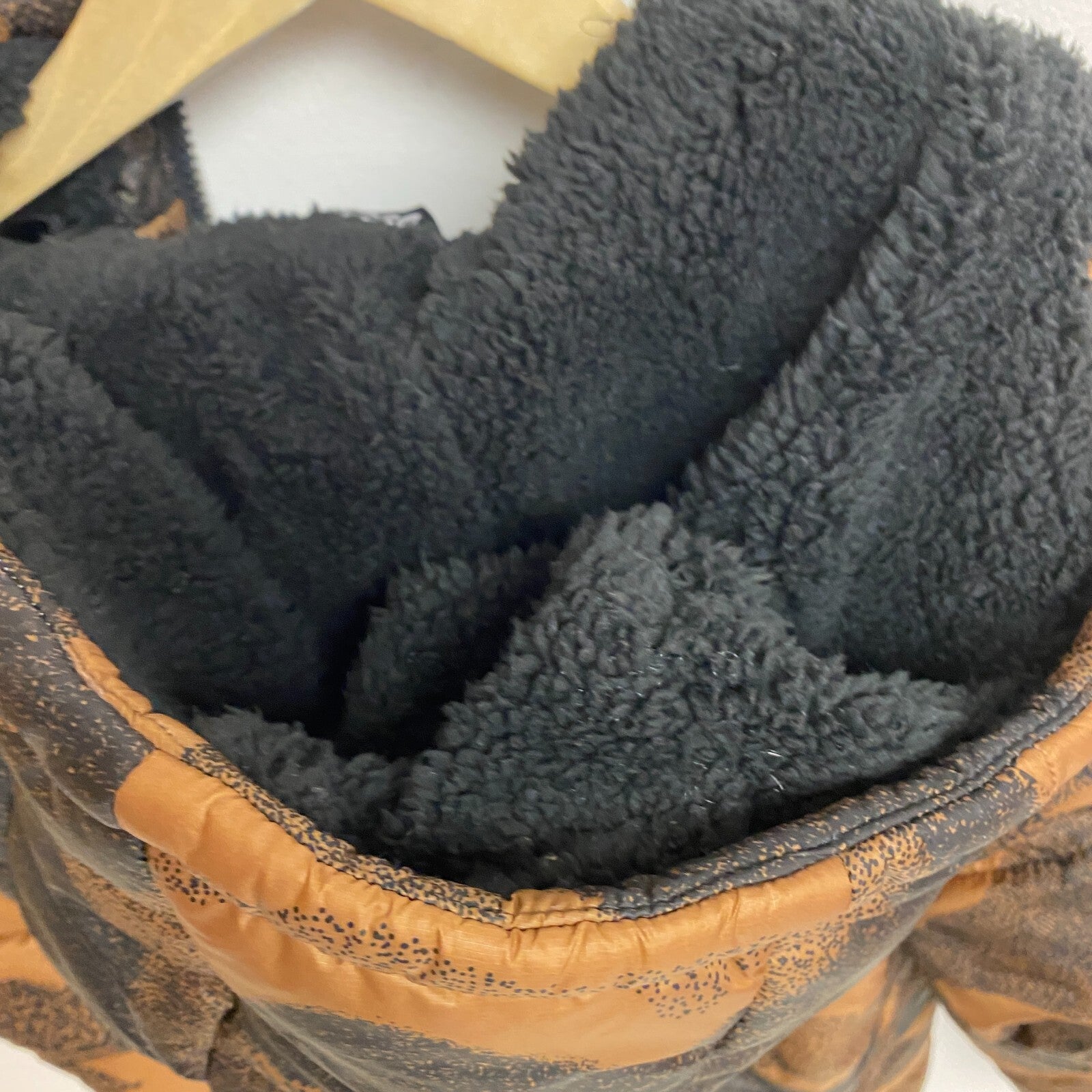 DSG Boys Insulated Puffer Jacket PRT Warm Cinnamon DOT Camouflage DOG23501PRTA