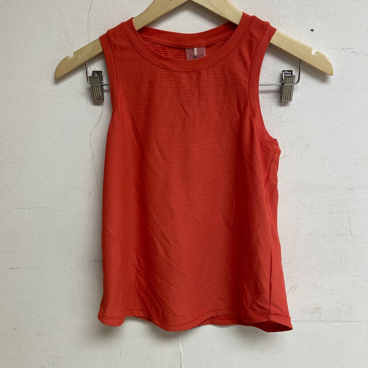 Calia Women's Relaxed Fit Round Neck Striped Renew Tank Aquatic Coral WAX11165