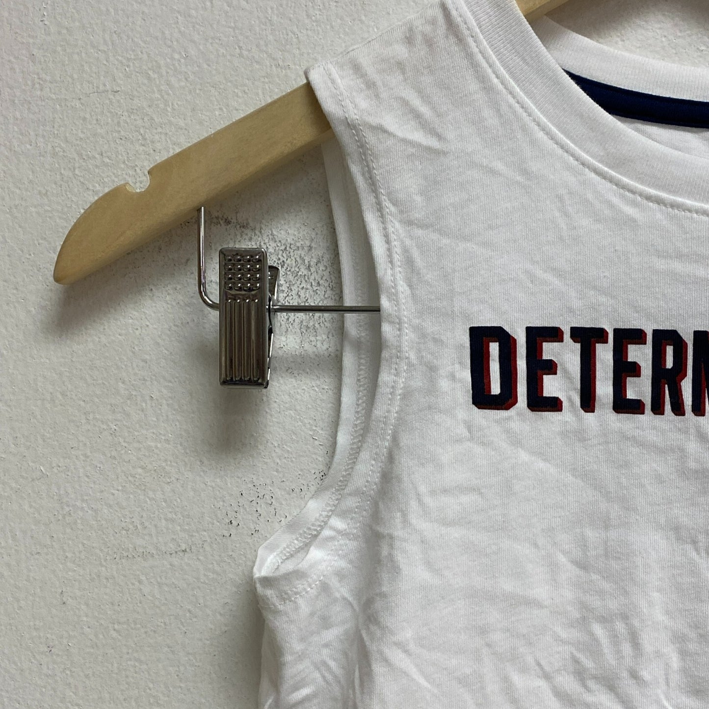 DSG Boys Cotton Graphic Tank Top Pure White Determination Sleeveless DAB12111