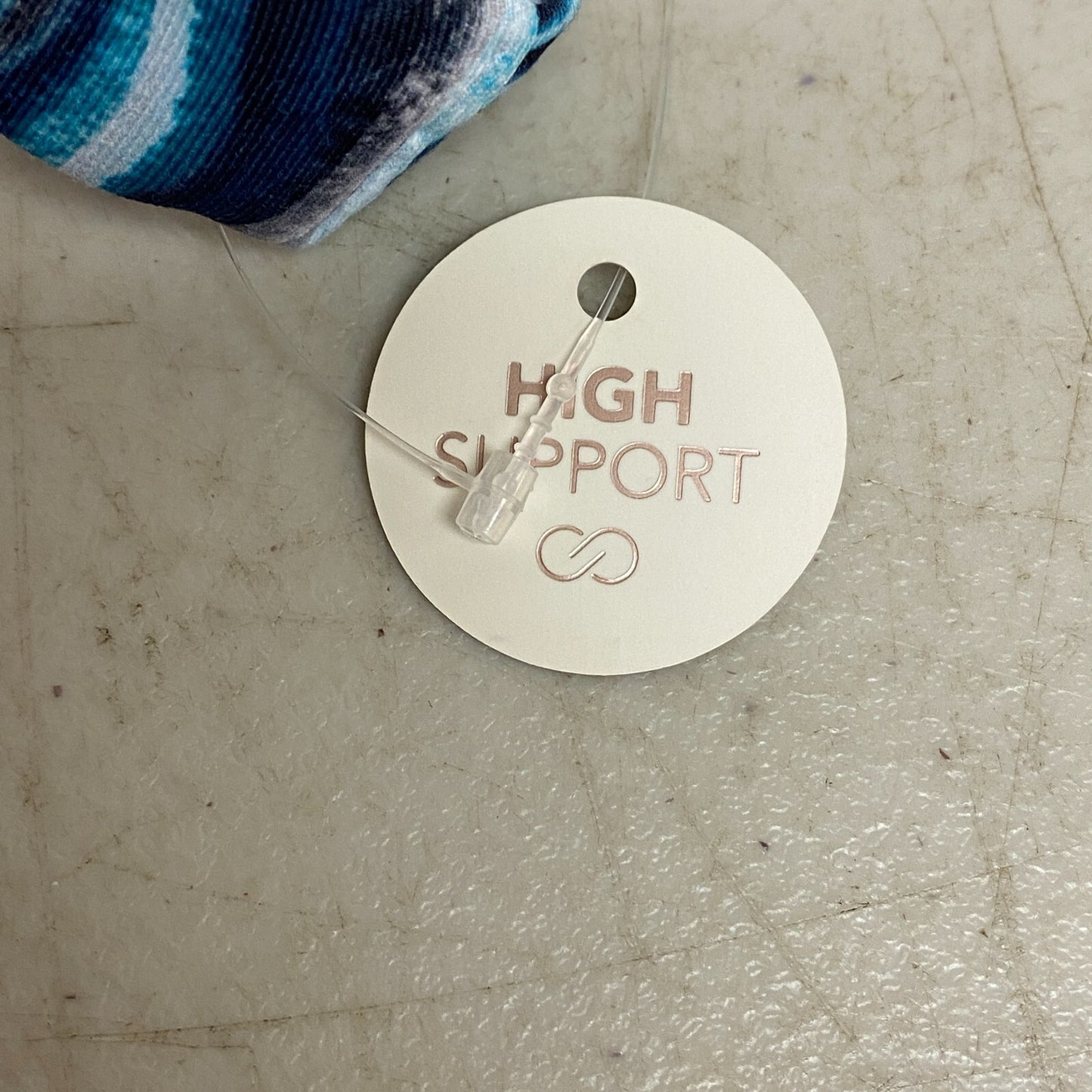 CALIA Womens RacerBack High Support Long Line Bikini Top TerrainTeal WSA22223PRT