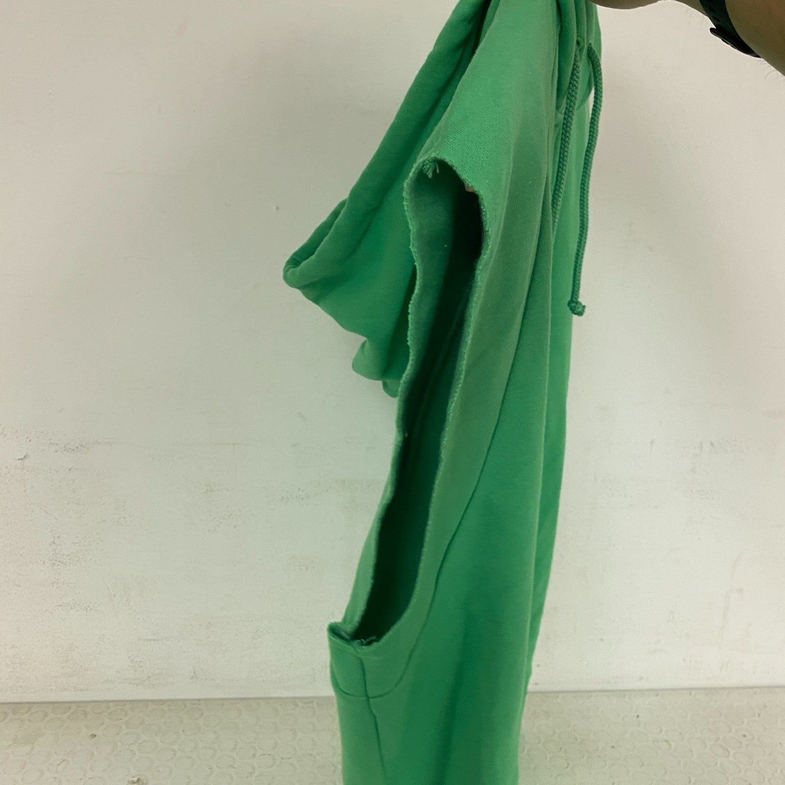 DSG Womenâs Favorite Fleece Short Sleeve Zip Hoodie Slime Green DAW13410